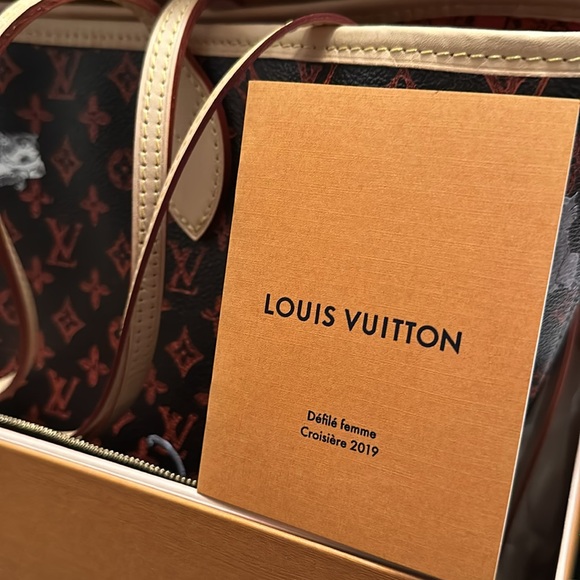 NEW NEVER USED Louis Vuitton Grace Coddington Catogram Neverfull MM 😸  💎 - Picture 13 of 14